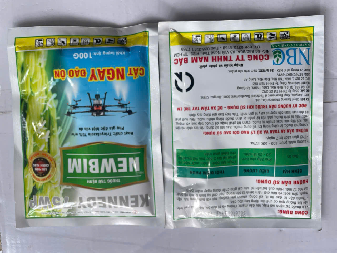 NewBim 75WP Thuốc trừ bệnh đạo ôn
